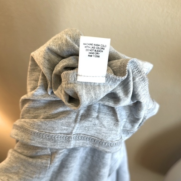 Zenana Maxi Dress Size XL Flowing Loose Fit Heather Gray Side Pockets Stretch - Picture 13 of 14